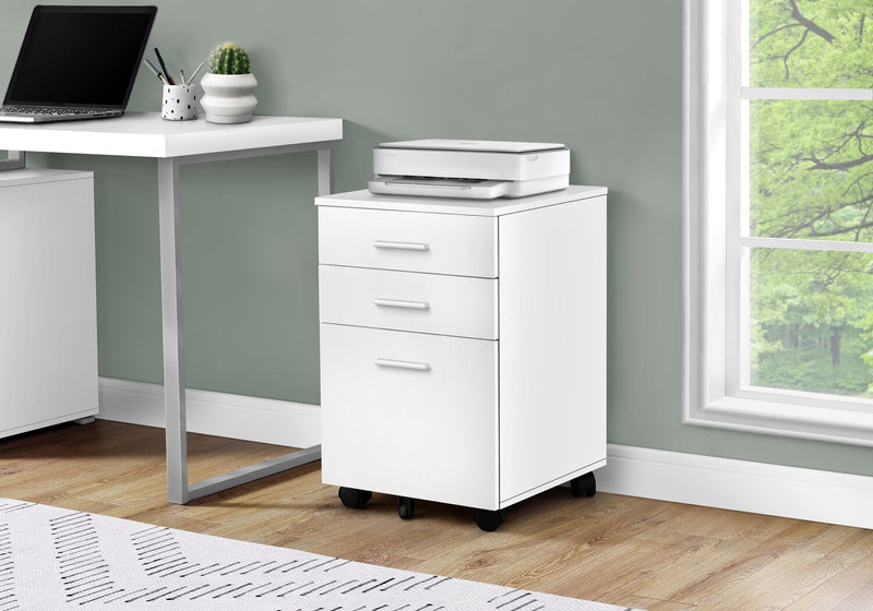 Clayton 15.75\" 3-Drawer Filing Cabinet - White