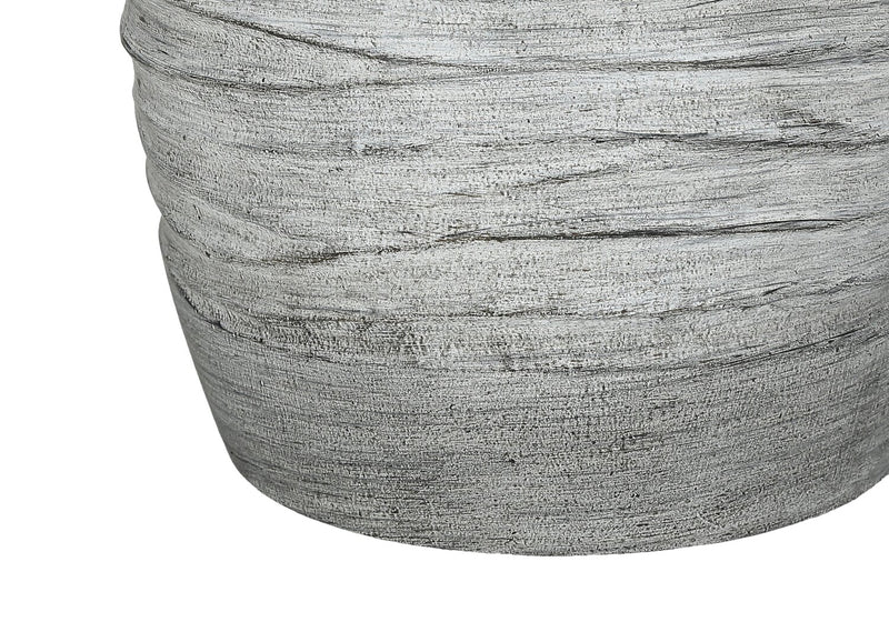 27\" Grey Textured Resin Table Lamp