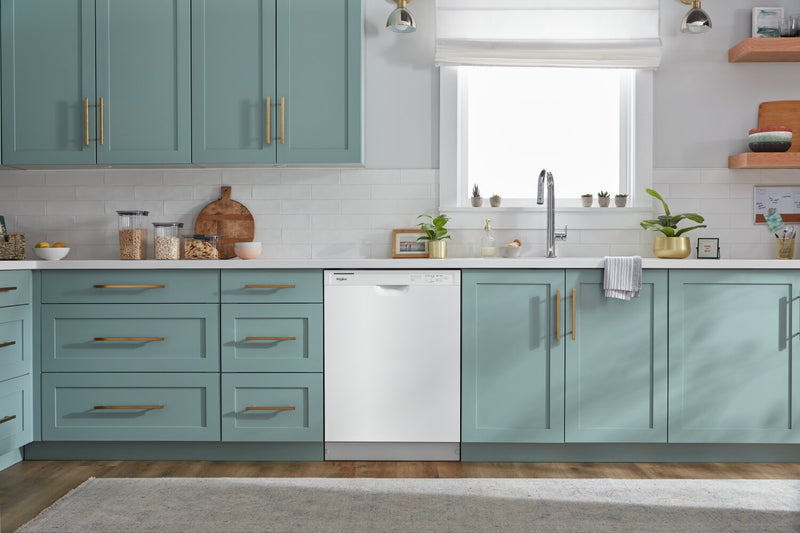 Whirlpool 24\" 57 dBA Built-In Front-Control Dishwasher - White - WDF341PAPW