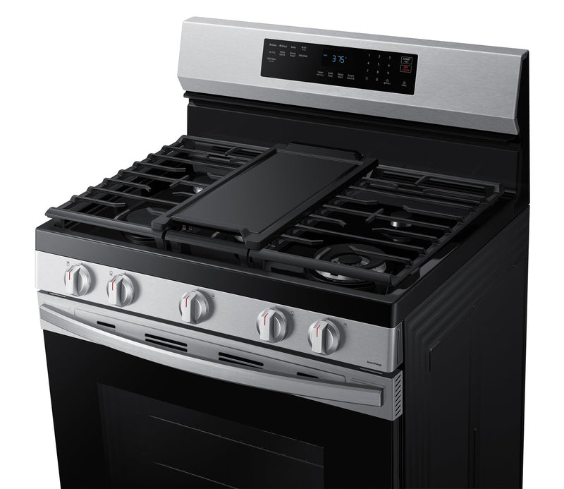 Samsung 6 Cu. Ft. Smart Gas Free Standing Range with Air Fry - Stainless Steel - NX60A6511SS/AA