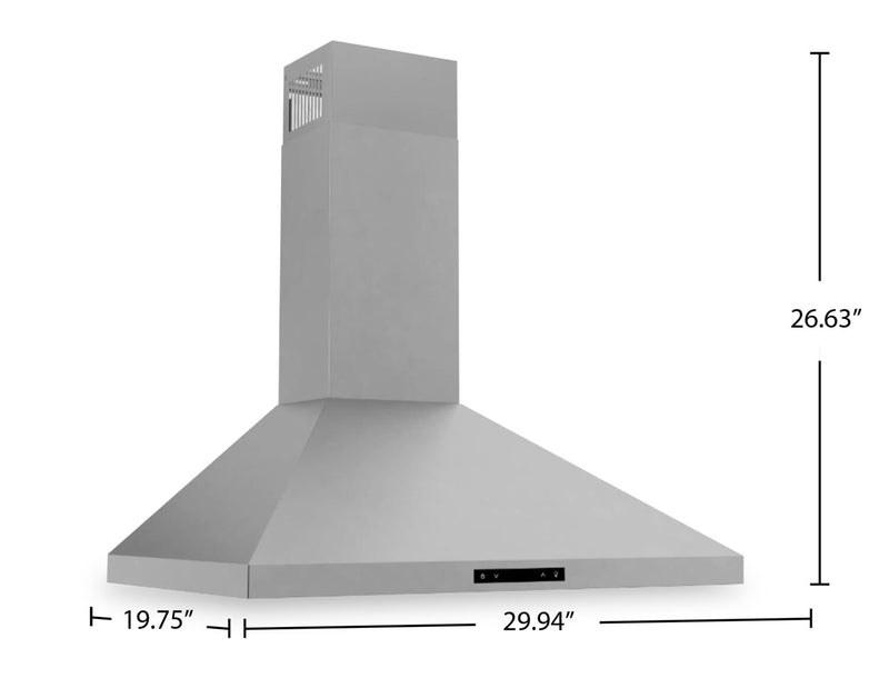 Thor Kitchen 30\" Wall-Mount Pyramid Range Hood - ARH30P