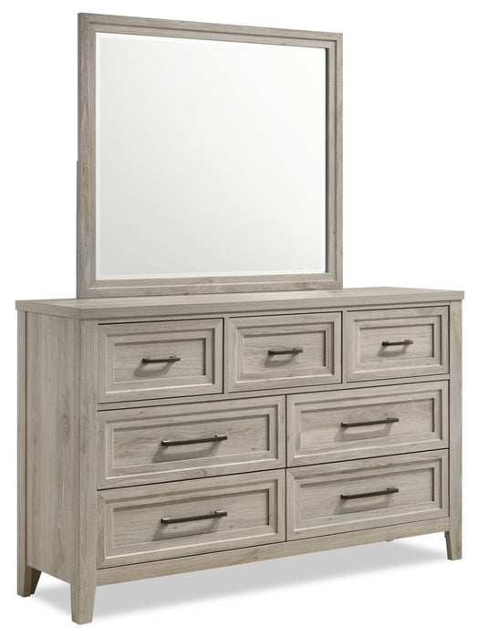 Lara Bedroom Dresser Mirror - Antique Grey