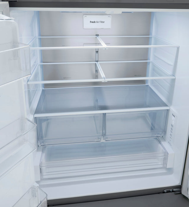 LG 36\" 26 Cu. Ft. French-Door Counter-Depth MAX™ Refrigerator - Smudge Proof Stainless Steel - LRFXC2606S