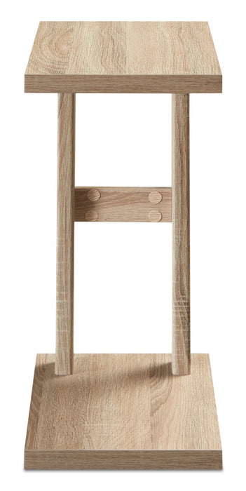 Orrie 11.75\" C-Shaped Chairside Table - Taupe