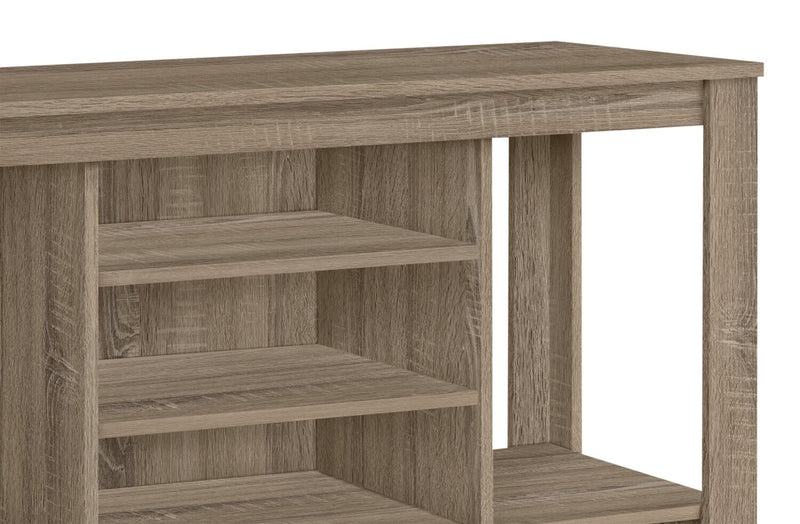 Raya 48\" TV Stand with Storage and Cable Management for TVs up to 55\"- Dark Taupe