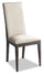 ["Gino Dining Chair with Vegan-Leather Fabric - Made in Italy, Modern - Taupe"]