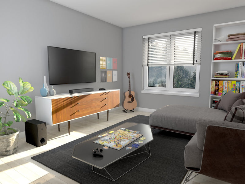 YAMAHA 2.1 CH Dolby Digital Compact Soundbar with Wireless Subwoofer (SR-C30A)