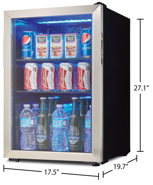 Danby 17.5\" 2.6 Cu. Ft. Single-Door Beverage Centre - Stainless Steel - DBC026A1BSSDB