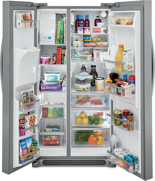 Frigidaire Gallery 36.1\" 25.6 Cu. Ft. Standard-Depth Side-by-Side Refrigerator - Smudge-Proof® Stainless Steel - GRSS2652AF
