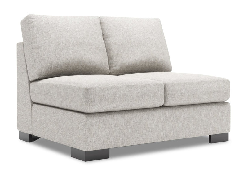 Sofa Lab Track Armless Loveseat - Luxury Silver