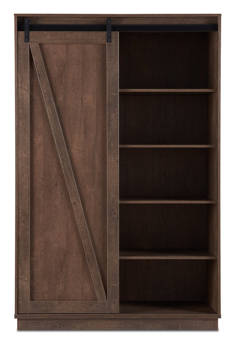 Warren 47.25\" Accent Storage Cabinet with Sliding Barn-style Door - Walnut Oak