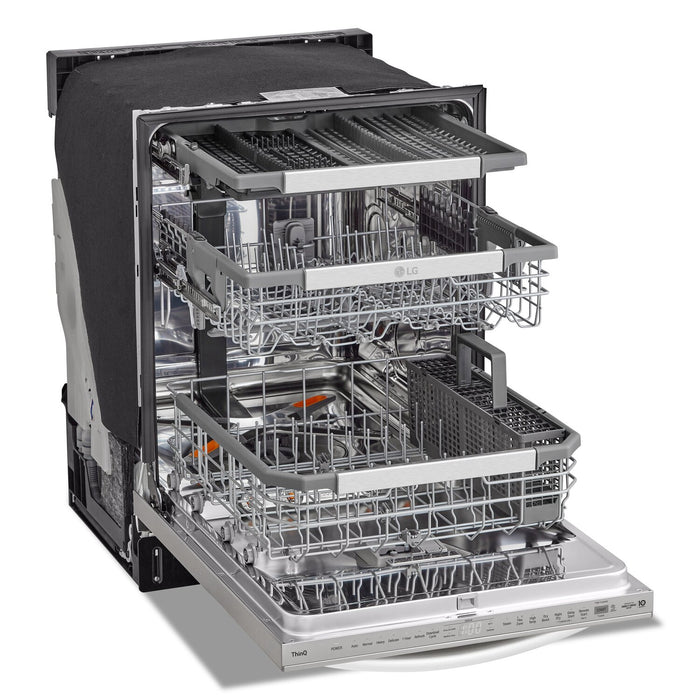 LG 24\" 42 dBA Built-In Top-Control Smart Dishwasher with QuadWash®Pro  - Smudge Proof Stainless Steel - LDTH7972S