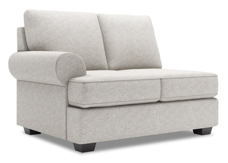 Sofa Lab Roll LAF Loveseat - Luxury Silver