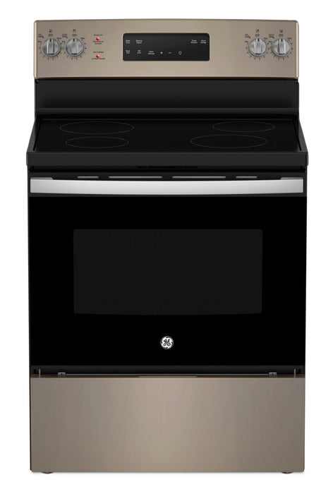 GE 5 Cu. Ft. Electric Range with Self Clean and 4 Burners - Slate - JCB630ETES
