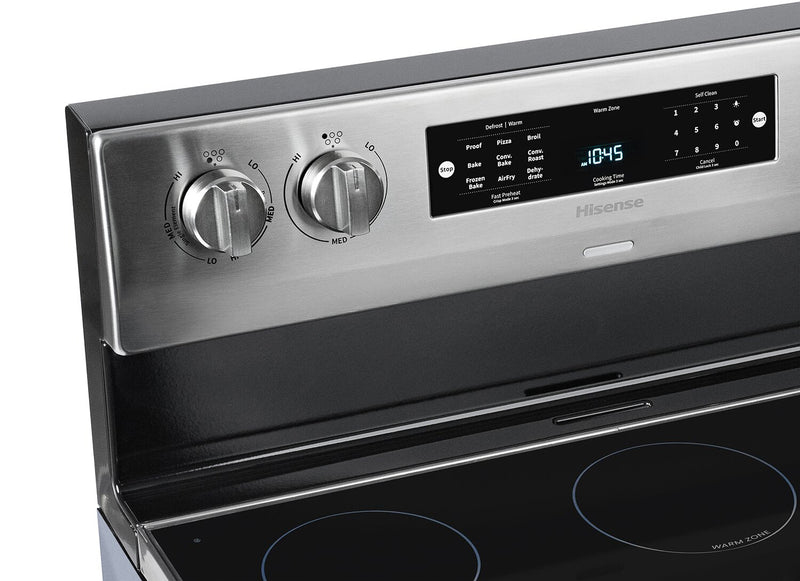 Hisense 5.8 Cu. Ft. Electric Range With Air Fry and European Convection - Stainless Steel - HBE3501CPS