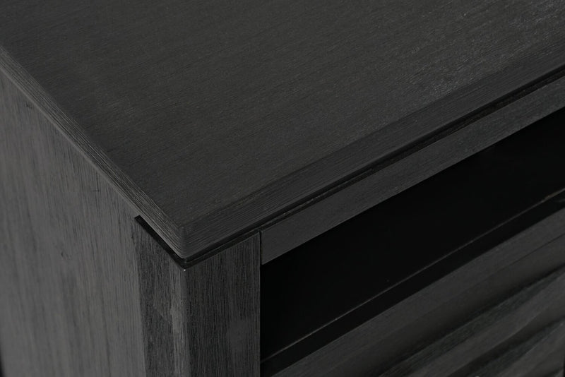 Bronx 104\" 3-Piece Wall Unit Entertainment Centre with Storage & Cable Management for TVs up to 65\"- Charcoal