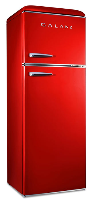 Galanz 23.7\" 12 Cu. Ft. Top-Mount Refrigerator - Hot Rod Red - GLR12TRDEFR