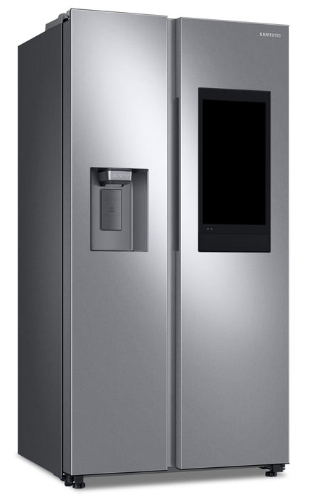 Samsung 36\" 21.5 Cu. Ft. Side-by-Side with Family Hub Refrigerator - Stainless Steel - RS22T5561SR/AC