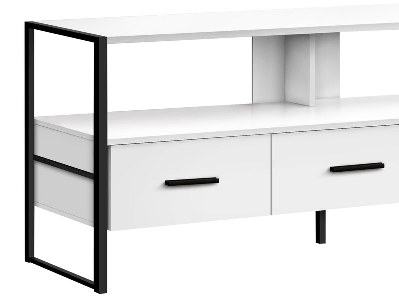 Chace 48\" Modern TV Stand with Storage and Cable Management for TVs up to 55\"- White