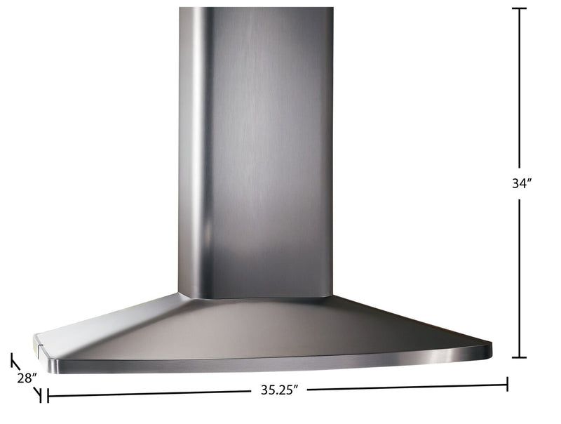 Broan 36\" Island Chimney Range Hood - E5490SS