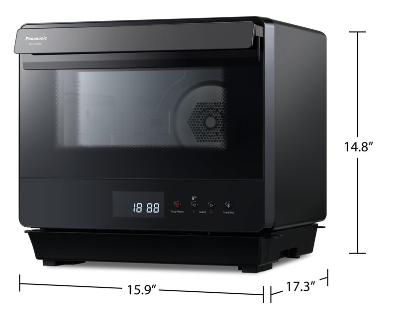 Panasonic 0.7 Cu. Ft. Countertop Microwave with Combination Steam Oven and Healthy Air Fry - Black - NUSC180B