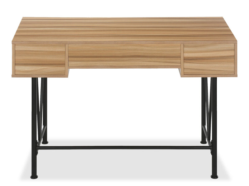 Shia 47.25\" Office Desk with 3-Drawers - Natural