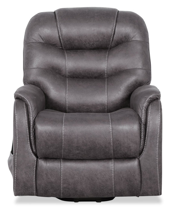 Landon 34\" Microfibre Power Lift Reclining Chair - Grey