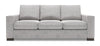 Made in Canada Customizable Sofa Lab Track 85\" Linen-Look Fabric Sofa with Track Arms - Luna Domino Grey