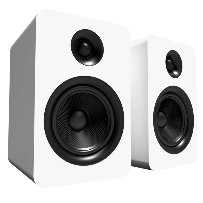 Kanto YU Passive 5.25\" Bookshelf Speakers with 1\" Silk Dome Tweeter - White