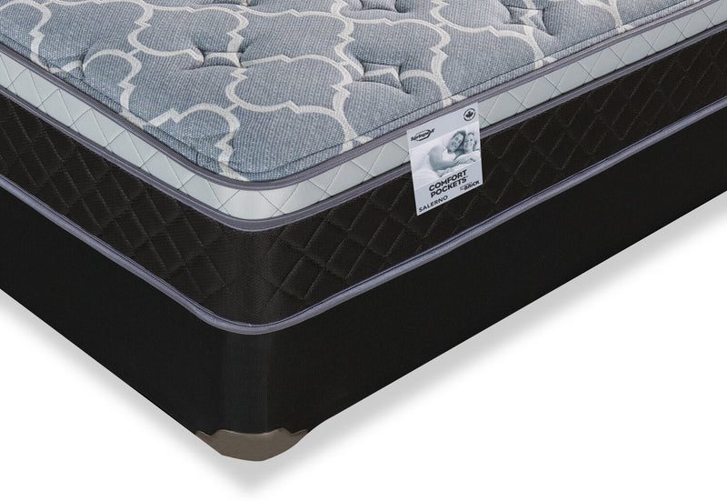 Springwall Salerno Eurotop Low-Profile Full Mattress Set