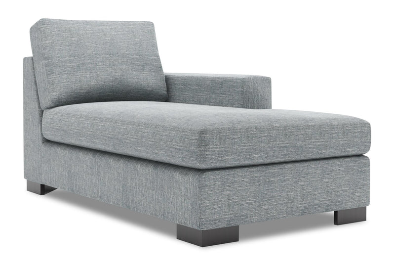 Sofa Lab Track RAF Chaise - Luna Pewter