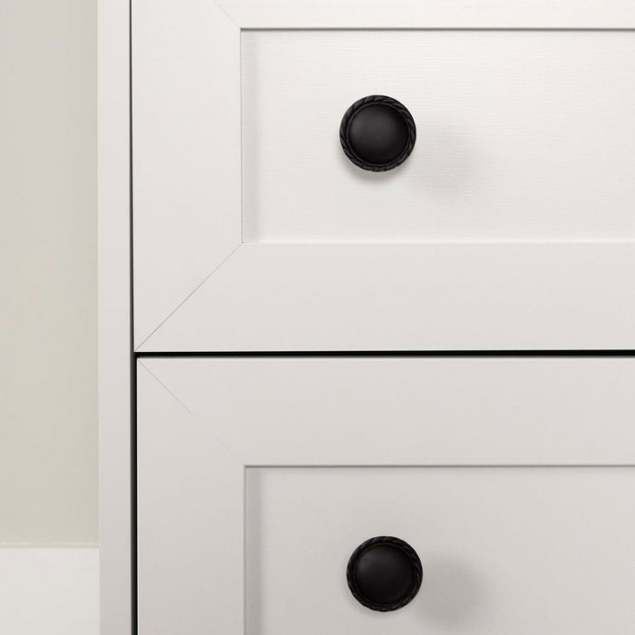 Zoe Baby Change Table with Storage Drawers - White