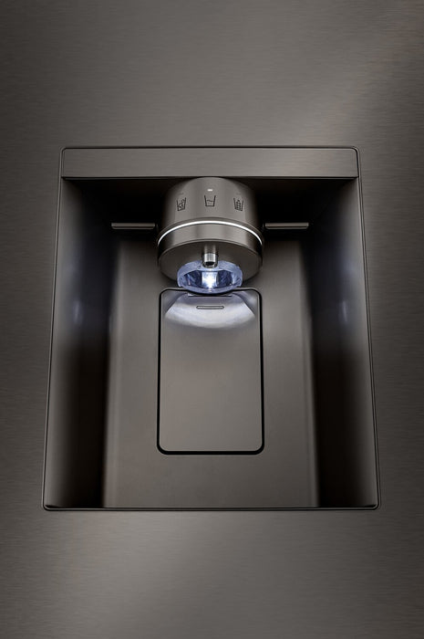 LG 36\" 26 Cu. Ft. French-Door Counter-Depth MAX™ Refrigerator - Smudge Proof Black Stainless Steel - LRYXC2606D