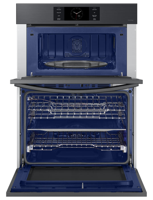 Samsung 30\" 7 Cu. Ft. Electric Micowave Combination Wall Oven - Matte Black Steel - NQ70CG700DMTAA