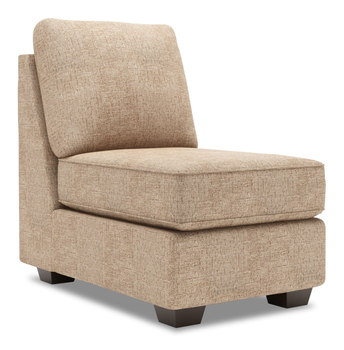 Sofa Lab Roll Armless Chair - Luxury Taupe