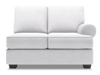 Sofa Lab Roll RAF Loveseat - Pax Ice 