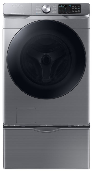 Samsung 5.2 Cu. Ft. Front-Load Steam Washer - Grey - Stackable - WF45B6300AP/US