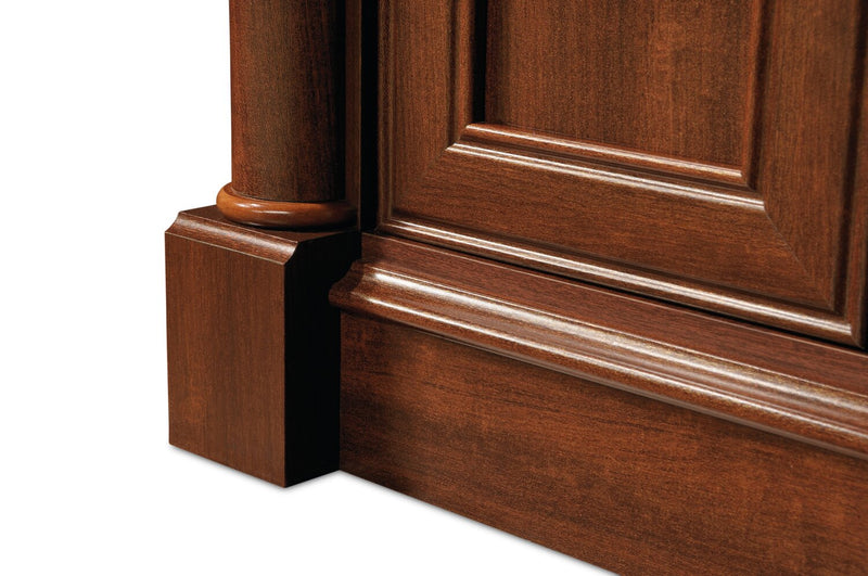 Palladia 59.49\" Office Desk with Hutch & Storage - Select Cherry 