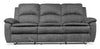 Chandler 82\" Chenille Fabric Reclining Sofa - Grey