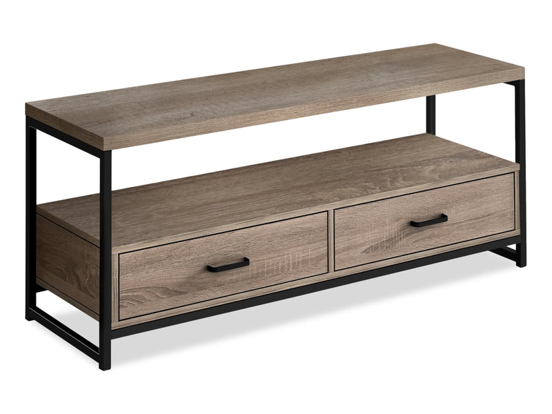 Corban 48\" Modern TV Stand with Storage and Cable Management for TVs up to 55\"- Dark Taupe