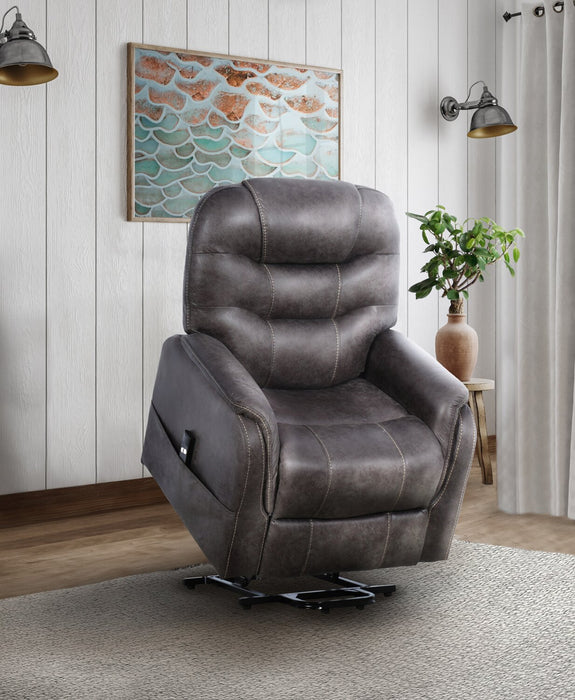 Landon 34\" Microfibre Power Lift Reclining Chair - Grey