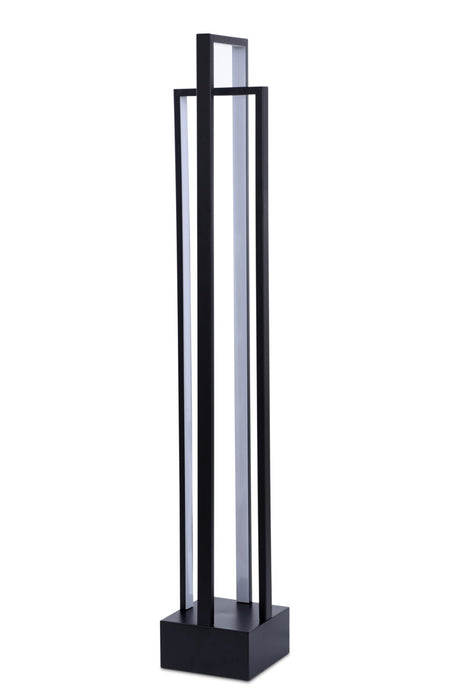 Kieran 50.4\" Black LED Floor Lamp
