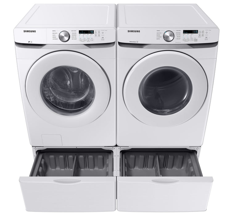 Samsung 5.2 Cu. Ft. Front-Load Washer and 7.5 Cu. Ft. Electric Dryer - White