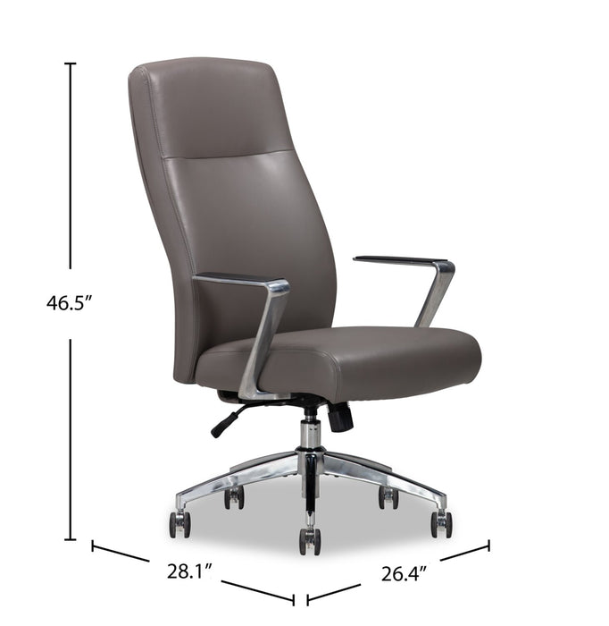 Sealy® Clyde 26.4\" Office Chair - Grey Brown