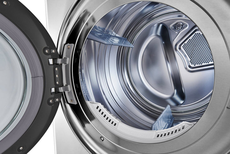 LG Studio 5.8 Washer/7.4 Dryer Cu. Ft. Front-Load High-Efficiency Steam Washtower™ - Nobel Steel - SWWE50N3