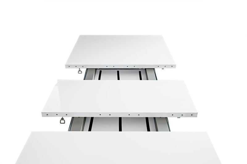 Raia Dining Table - Made in Italy, Pedestal Base, Modern, 71\"W - White