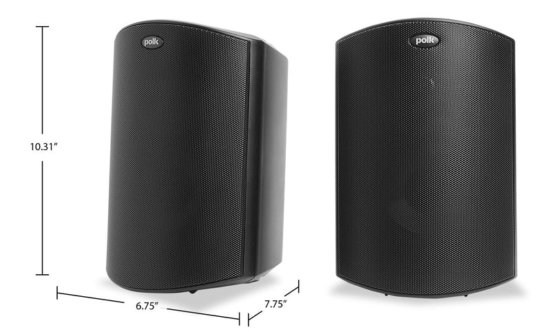 Polk Audio Atrium 5 Black Outdoor Loudspeakers with 5\" Drivers – AM5085