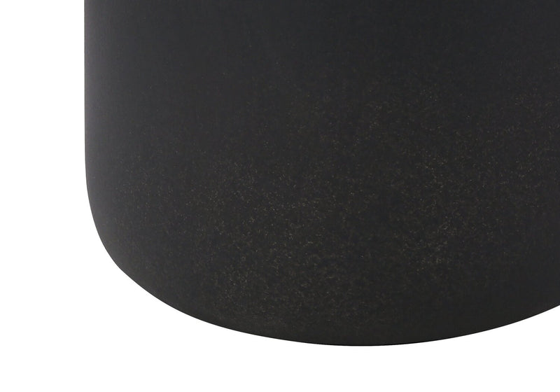 24\" Black Ceramic with Beige Shade Table Lamp