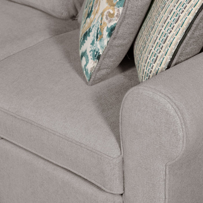 Scott Living Haven 2-Piece Right-Facing Chenille Fabric Sleeper Sectional - Grey