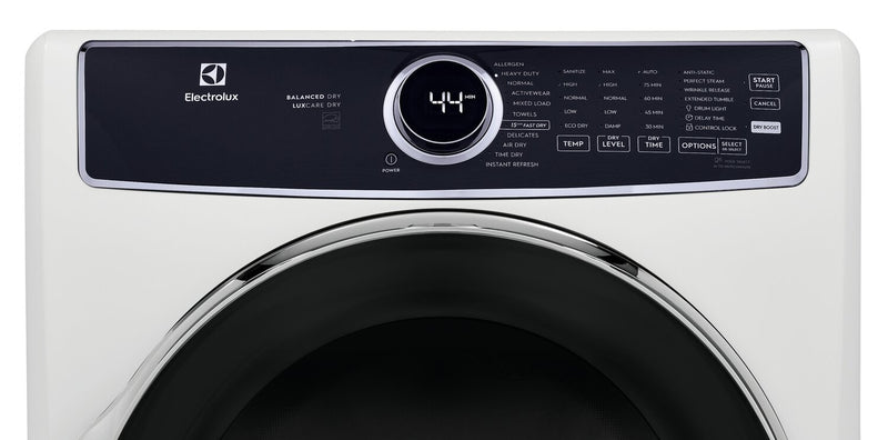Electrolux 8 Cu. Ft. Gas Dryer with Steam - White - Stackable - ELFG7637AW
